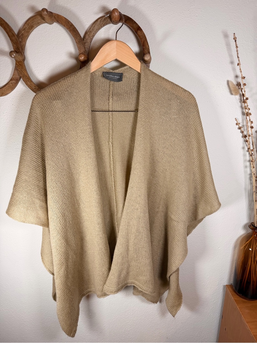 Wooden Ships Paola Buendia Mohair Wool Poncho Cardigan